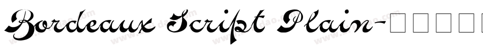 Bordeaux Script Plain字体转换